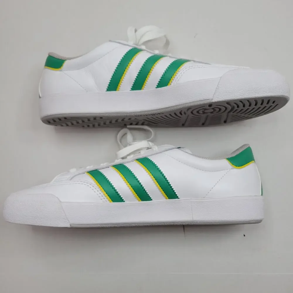 adidas Nora Sneakers IF2069 Cloud White Court Green Skate Yellow Men's Size 9 - Picture 4 of 10